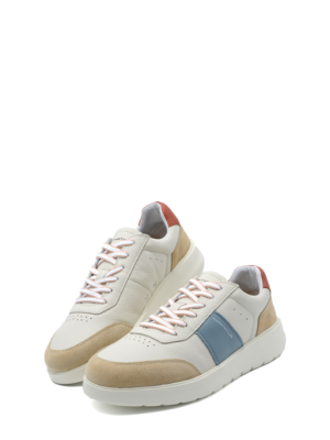 12863 6923 AM BEIGE/BLU/BRIK SNEAKERS CASUAL – AMBITIOUS