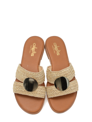 23134 RAFIA NATURALE CIABATTA BASSA – GLEDIS