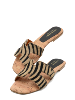 160 ST GLOSSY ZEBRA BRANDY CIABATTA TACCO BASSO – MARRADINI
