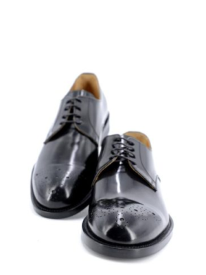 AND02FIORE ABRASIVATO NERO DERBY FORATO
