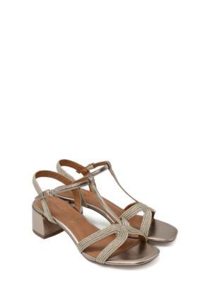 28244-44-900 BRONCE BRONZO SANDALO TACCO MEDIO LARGO-TAMARIS