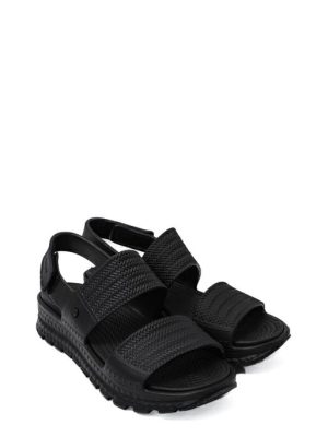 111461 BBK BLACK ARCH FIT FOOTSTEPS SUNNY DAYS - SKECHERS