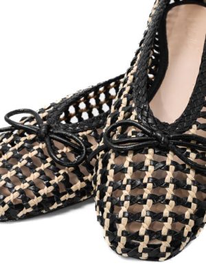 A92064 NERO BLACK BALLERINA TRAFORATA INTRECCIATA - INUOVO