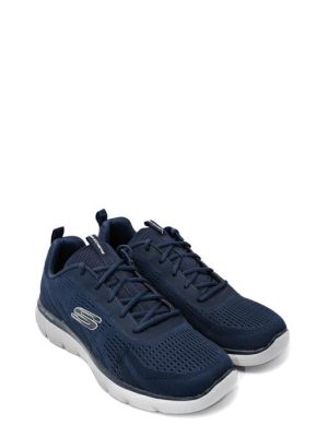 232395 NAVY GREY NVGY SUMMITS TORRE SNEAKER - SKECHERS