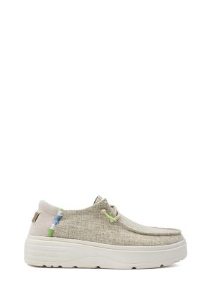 POPPY BEIGE 57 SNEAKER/SLIP ON BARCA IN TESSUTO - PITAS
