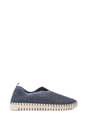 TULIP 3275 GREY BLU SNEAKER TRAFORATA BASSA - ILSE JACOBSEN