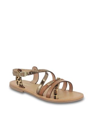 HAPAXGUM BRONZE LEOPARDO SANDALO FASCETTE - LES TROPEZIENNES