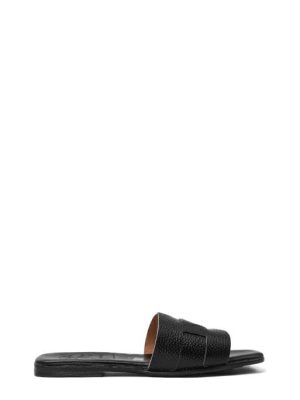5550 DOYA NEGRO NERO CIABATTA IN PELLE - OH MY SANDALS