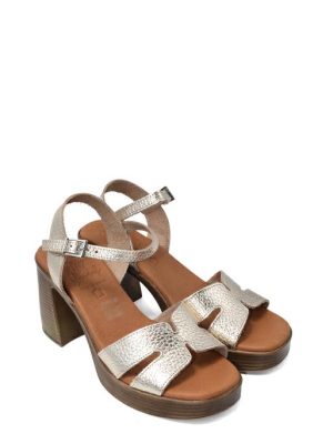 5642 DOYA CHAMPAGNE SANDALO IN PELLE MEDIO - OH MY SANDALS