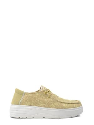 BLOOM MOSTAZA SNEAKER/SLIP ON BARCA IN TESSUTO - PITAS
