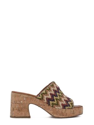 27212-44-902 MULTICOLOR CIABATTA TACCO IN SUGHERO - TAMARIS