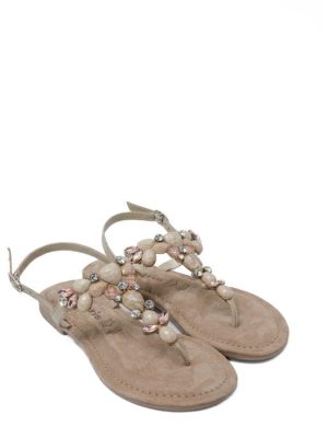 28163-42-430 IVORY AVORIO SANDALO INFRADITO PIETRE-TAMARIS