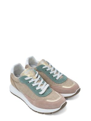 76596 11 SCAMOSCIATO+RETE SKIN/BISCOTTO SNEAKER MULTI-IGI&CO