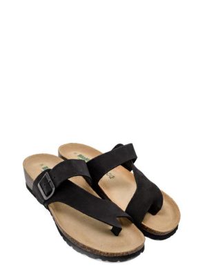 12A2423 NABUK NERO INFRADITO ZEPPA BASSA - BIONATURA