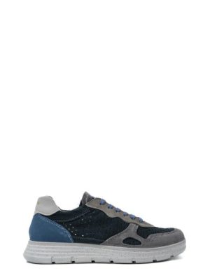 76154 00 GRAFITE/BLU SNEAKER TRAFORATA CASUAL UOMO - IGI&CO
