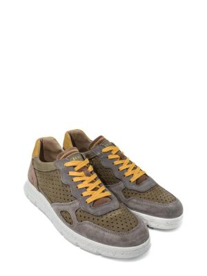 76154 11 PELTRO/MILITARE SNEAKER TRAFORATA UOMO-IGI&CO