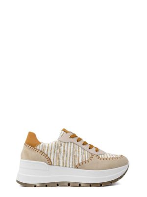 76616 00  AVORIO/CORDA SNEAKER DA DONNA - IGI&CO