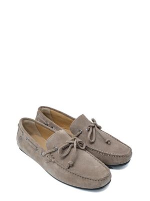 SM81802-002 A01 SUEDE TAUPE MOCASSINO LACE UP - LUMBERJACK