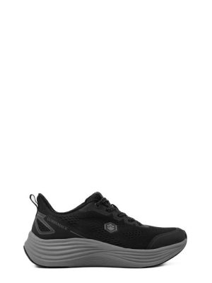 SML4811-001 I77 BLACK NERO FADET SNEAKER UOMO-LUMBERJACK