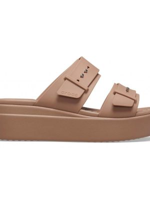 207431 BROOKLYN BUCKLE LATTE WOMAN/DONNA CIABATTA - CROCS