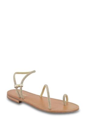HODAXA ORO SANDALO INFRADITO STRASS - LES TROPEZIENNES