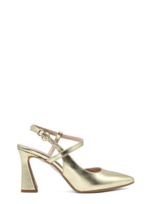 689 KING PLATINO SLINGBACK TACCO ALTO A PUNTA - ANNO ZERO