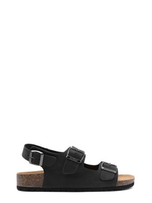 11 SAHARA NERO SANDALO UOMO VIBRAM - BIONATURA