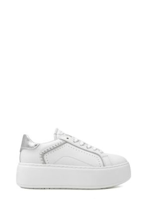 J-002 WHITE/SILVER SNEAKER DA DONNA - JANET & JANET