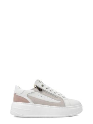 K-10522 WHITE/PINK BIANCO/ROSA SNEAKER DA DONNA - KEYS