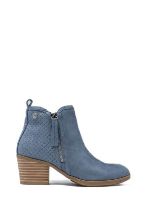 172621 JEANS STIVALETTO TRAFORATO TACCO MEDIO - REFRESH