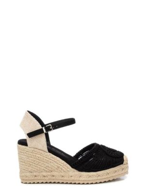 143845 BLACK ESPADRILLAS ZEPPA CORDA CON RICAMO – XTI