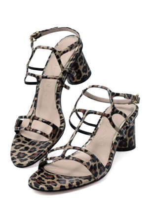 5367/2 VERNICE LEOPARD SANDALO TACCO LARGO MEDIO - ALBANO