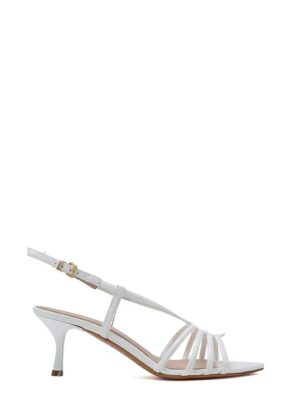 5344/2 SOFT BIANCO SANDALO SLINGBACK TACCO MEDIO - ALBANO