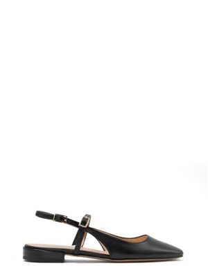 5066015 CAP NERO SLINGBACK PUNTA QUADRATA - OPEN TOO