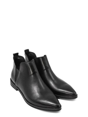 201 VITELLO NERO TRONCHETTO BEATLES PUNTA - LEI