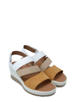 76646 11 SENAPE/TAUPE/BIANCO SANDALO 3 COLORI -IGI&CO