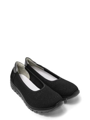 76585 55 FLYKNIT NERO BALLERINA/SLIP ON - IGI&CO
