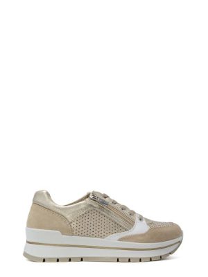 76607 33 AVORIO/PLATINO SNEAKER LAMPO+LACCI - IGI&CO