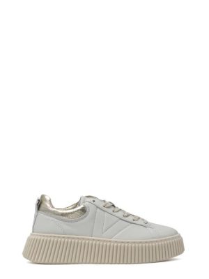 VITA 02 BEIGE/PLATINO SNEAKERS DONNA - VITAMINA TU