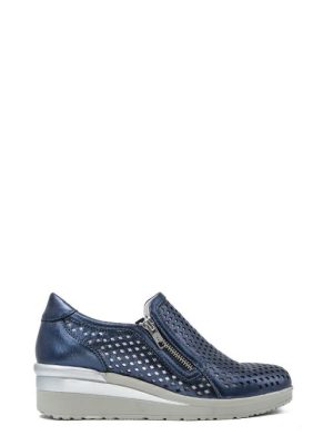 W14539-08 BLU SLIP ON LAMPO LATERALE - WALK DREAM