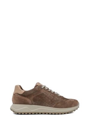 76347 00 SCAMOSCIATO NOCCIOLA SNEAKER CASUAL UOMO - IGI&CO