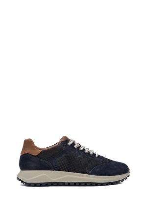 76347 33 SCAMOSCIATO BLU SNEAKER CASUAL UOMO - IGI&CO