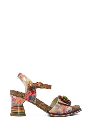 DECBYO 22 ORANGE ARANCIONE SANDALO FIORE STRAPPO- LAURA VITA
