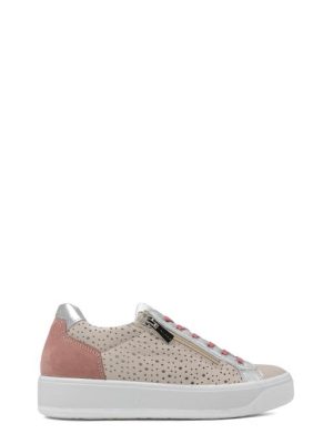 76564 44 NATURALE/CIPRIA SNEAKER TRAFORATA DONNA - IGI&CO