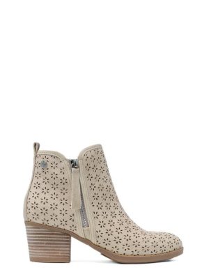 172784 BEIGE STIVALETTO TEXANO TRAFORATO - REFRESH
