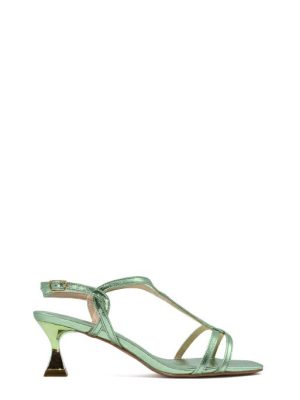 2228C CRISTAL MINT MENTA SANDALO TACCO MEDIO -MISS UNIQUE