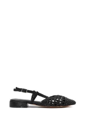 9037 SOFT NERO SANDALO SLINGBACK TRAFORATO-KHARISMA