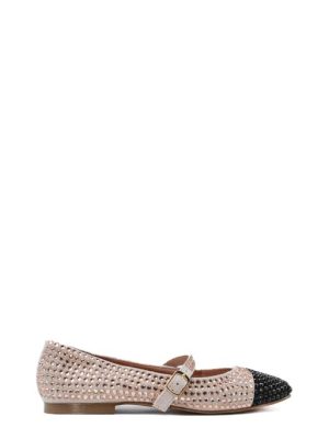 9023 STRASS ROSA ORO/NERO BALLERINA MARY JANE STRAS-KHARISMA