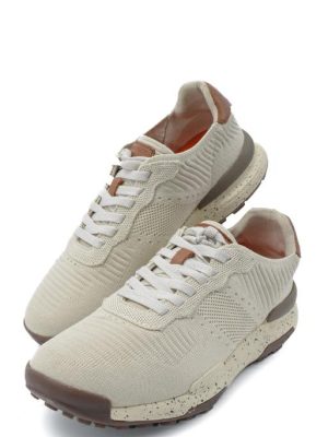 S7323-10 BEIGE SNEAKER DA UOMO IN TESSUTO - SHOOTERS