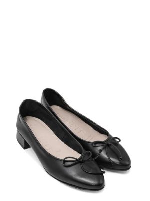 B-9701 SAUVAGE NEGRO NERO BALLERINA CON TACCO - WONDERS